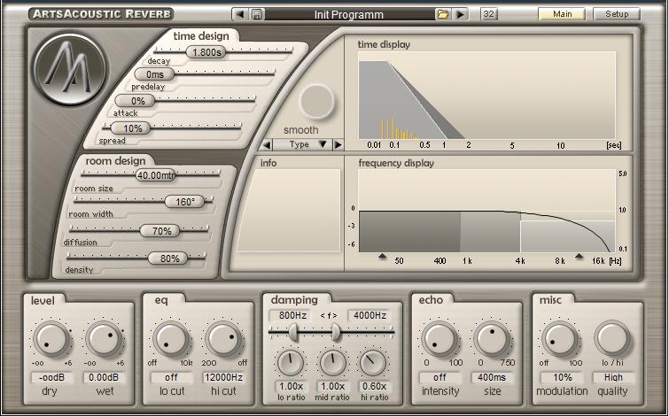 Arts Acoustic Reverb VST 1.5